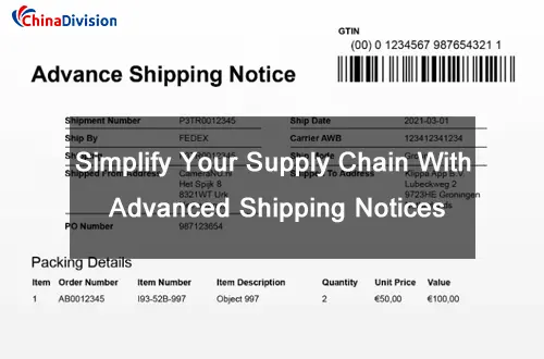 Advanced Shipping Notices