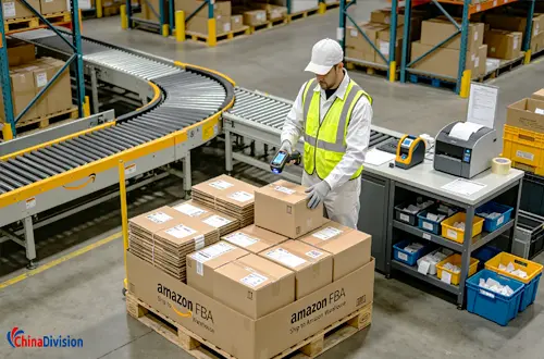Scanning Amazon FBA packages