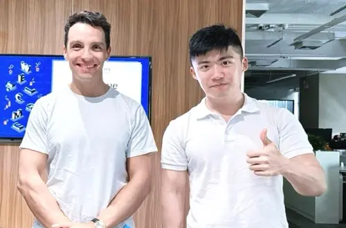 Photo of Neil with Kickstarter hardware campaign customers