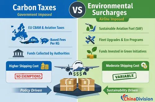 Carbon Taxes vs Environmental Surcharges